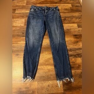 American Eagle Outfitters Dark Blue Straight Leg Jeans